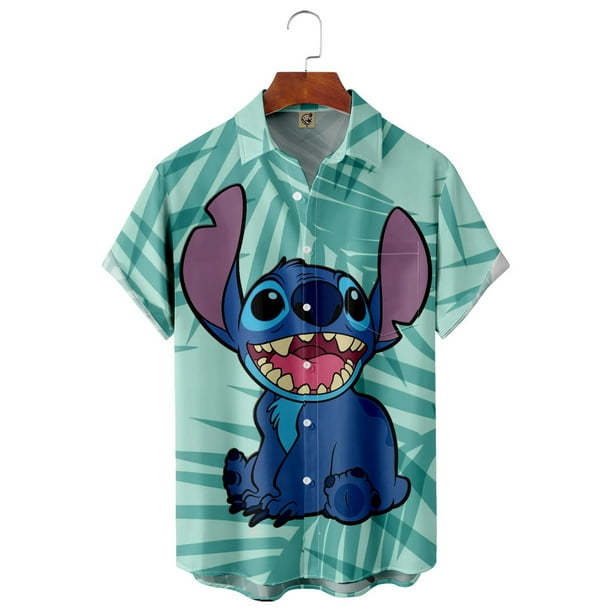 Disney Lilo & Stitch Shirt Short Sleeve Children/Adults Hawaiian Shirt ...