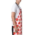 thumbnail image 3 of Lsque Strawberries Waterproof Apron Chef Aprons for Men Heavy Duty Chemical Work Apron Extra Long Grilling Aprons with Adjustable Bib Apron, 3 of 9