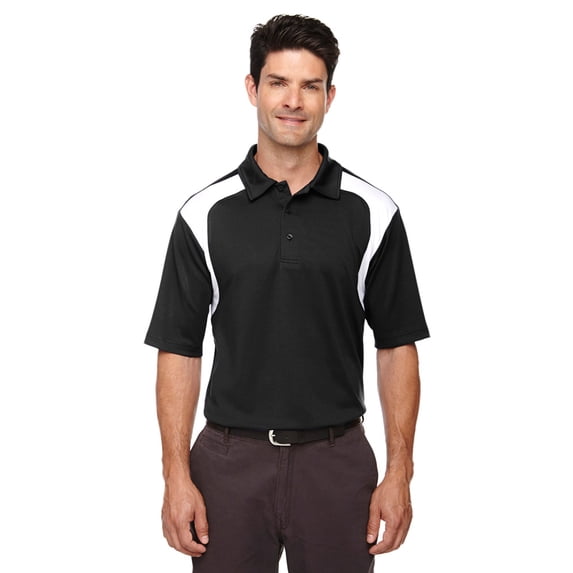 Extreme 85105 Men's Textured Polo Shirt - Black - 3X-Large