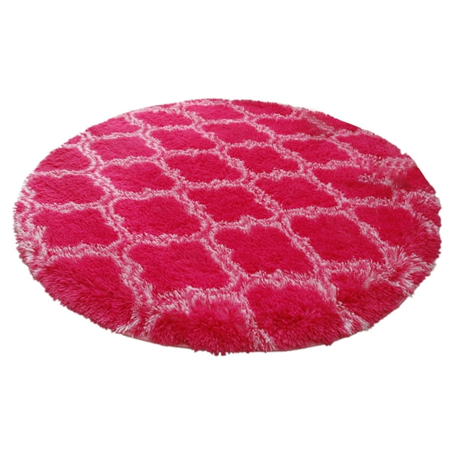 WIZUTIZ Reduced Price Area Rugs Clearance Mats for Bedroom Washable Rugs Throw Rugs Mat for Living Room Dorm Office Sofa Abstract Round Rug Pad Ultra Soft Shag Carpet Casual Cushion Pad 24 Inch