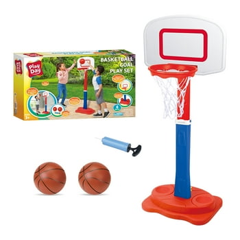 Play Day Basketball Set, Toy Sports Equipment - 4 Pieces | Unisex, Children Ages 3+