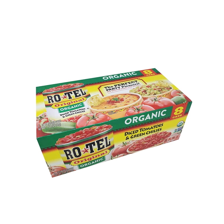 ◆大感謝祭!! ROTEL RHC-10 アッテネーター m0o8665 RO-TEL Organic Diced Tomatoes & Green Chilies, 10 oz Can, 8pk