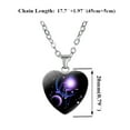 thumbnail image 5 of Ludlz Women 12 Zodiac Constellations Sign Glass Heart Pendant Necklace Birthday Gift, 5 of 7