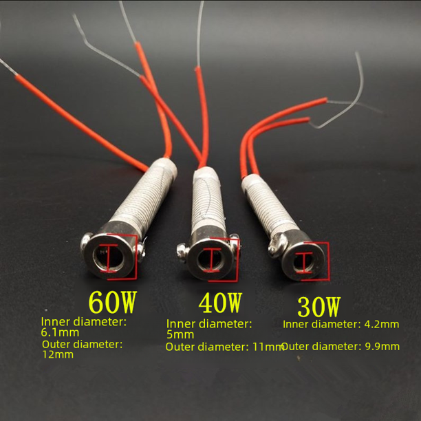 Núcleo calefactor adicional para plancha eléctrica de 60 W Núcleo calefactor para plancha eléctrica de 40 W Núcleo calefactor para plancha eléctrica de 30 W Núcleo de hierro acanalado en caja