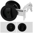 thumbnail image 2 of Bed/Bath Pocket Door Lock and Pull  Privacy Door Lock with Key Recessed 2 Sided Invisible Sliding Door Locks Hardware for 1 3/8 Inch to 1 15/16 Inch Thickness Door, 2 of 10