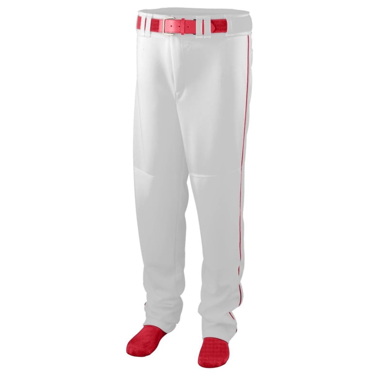Augusta XS Youth Series Baseball/Softball Pant With Piping White