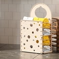 thumbnail image 3 of Cesta de lavandería de plástico plegable, gran capacidad 46x27,5x17,5cm, cesta de almacenamiento de ropa montada en la pared para el baño del dormitorio, instalación sin taladro, beige, organizador, 3 of 5