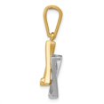 thumbnail image 2 of 14K Two-Tone Gold Charm Pendant Themed 28 mm 16 Star Of David, 2 of 4