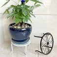 thumbnail image 4 of Metal Potted Plant Stand Floor for Indoor and Outdoor Heavy Duty Planter Stands for Multiple Flower Pot Rustproof Iron Garden Container Round Supports Rack for Patio Living Room Bronze, 4 of 9