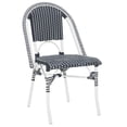 thumbnail image 5 of Safavieh Torino Outdoor Metal Dining Side Chairs - Set of 2, Navy/White, 5 of 13