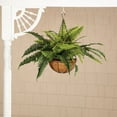 thumbnail image 2 of Fully Assembled Artificial Fern Hanging Basket Set of 2 – Indoor/Outdoor Use – 23 ½” L, 2 of 4