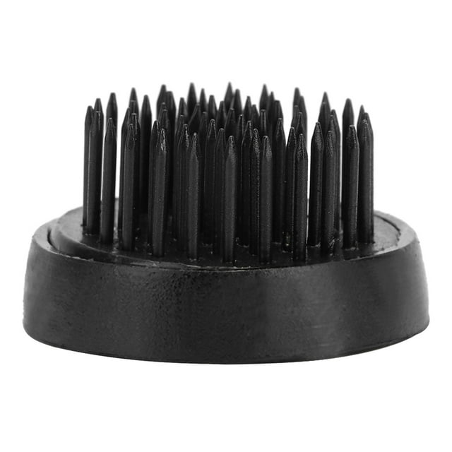 Herramientas para arreglos florales, soporte para alfileres de flores con forma de plumón, color negro, redondo, para ikebana, kenzan (34 mm)