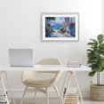 thumbnail image 2 of Stupell Industries Dreamy Coastal City Scene Gray Framed Print Under Glass, design by LSR Design Studio, 2 of 9