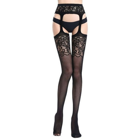 

Ameiqe Women Pantyhose Open Crotch Nylon Mesh Stocking Lingerie Hollow Out Underwear Crotchless Tights Fishnet Stockings(8 (6059))