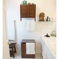 thumbnail image 7 of Eccostyle Solid Bamboo Spa or Bath 2 Door Wall Hanging Space Saver Cabinet - Caramel, 7 of 7