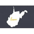 thumbnail image 5 of West Virginia, Home State, White on Gray, (12x18 Wrapped Canvas, Wall Decor, Artwork), 5 of 5