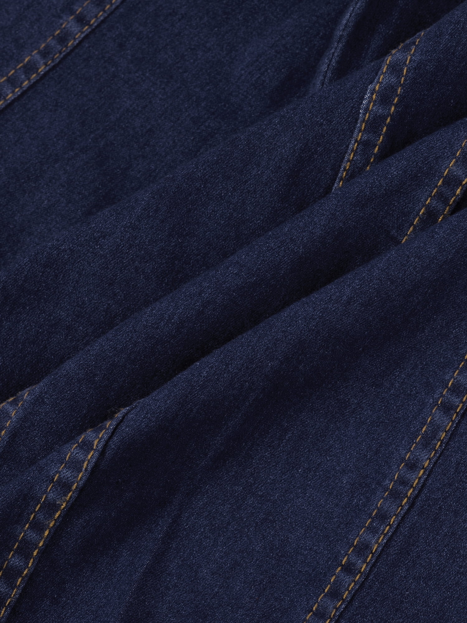 DARING DIVA 3/4 Sleeve Button Down Denim Shirt Dress M Blue