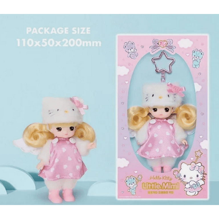 Sanrio Characters x Little Mimi Plush Doll Keychain HELLO KITTY