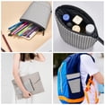 thumbnail image 4 of Lsque Airplane Pattern Telescopic Pencil Bag Pen Holder Stationery Case, Stand-up Retractable Transformer Bag Organizer, 4 of 6