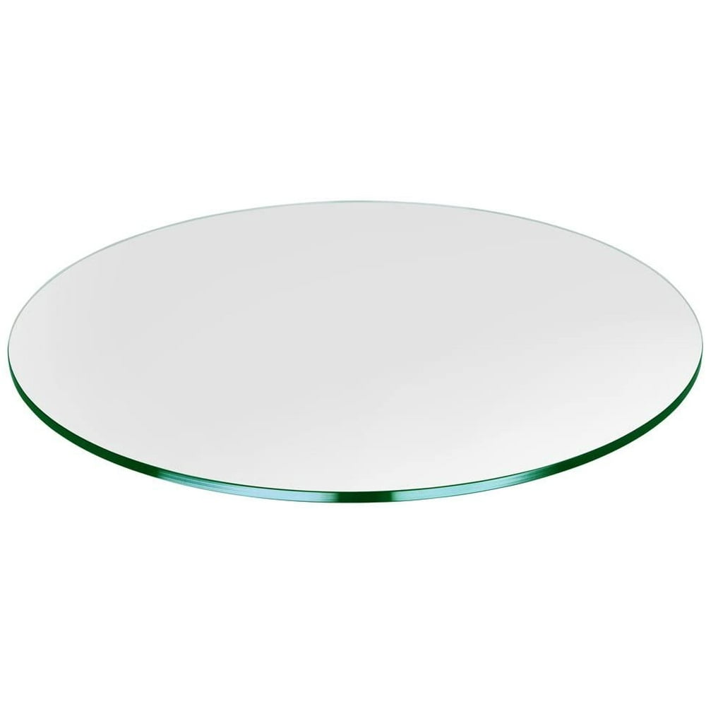 45 Inch Round Glass Table Top 1/4" Thick Tempered Flat Polished