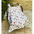 thumbnail image 3 of Vera Dizzy 100% Cotton Baby Car Seat Cover (Light, 3 of 3