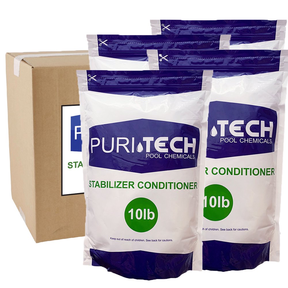 40 lbs Stabilizer Cyanuric Acid Water Conditioner Swimming Pool UV
