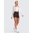 thumbnail image 3 of Shorts CRZ YOGA Butterluxe Biker tiro alto 10 cm marrón Talle L, 3 of 5