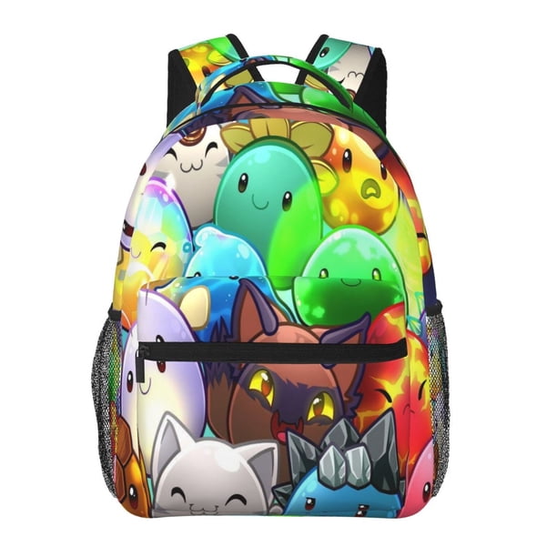 Mochila Slime Rancher negra para mujer y hombre, mochila para portátil, para trabajo, negocios, viajes, mochila informal para el colegio, mochila para estudiantes universitarios, regalo