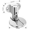 thumbnail image 2 of Yardley London Magnetic Door Stopper Floor Mount Silver 2 Pack, 2 of 7