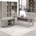thumbnail image 3 of Standing Setup Office Desk Storage Executive Corner European Computer Desks Luxury Floor Mesa De Computador Modern Furniture My Lux Decor Round, 3 of 26