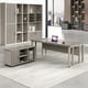 thumbnail image 3 of Standing Setup Office Desk Storage Executive Corner European Computer Desks Luxury Floor Mesa De Computador Modern Furniture My Lux Decor Round, 3 of 26