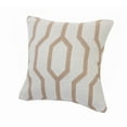 thumbnail image 2 of Ox Bay Vibe Beige / White Geometric Cozy Poly-Fill 20 In. X 20 In. Cotton Throw Pillow, 2 of 8