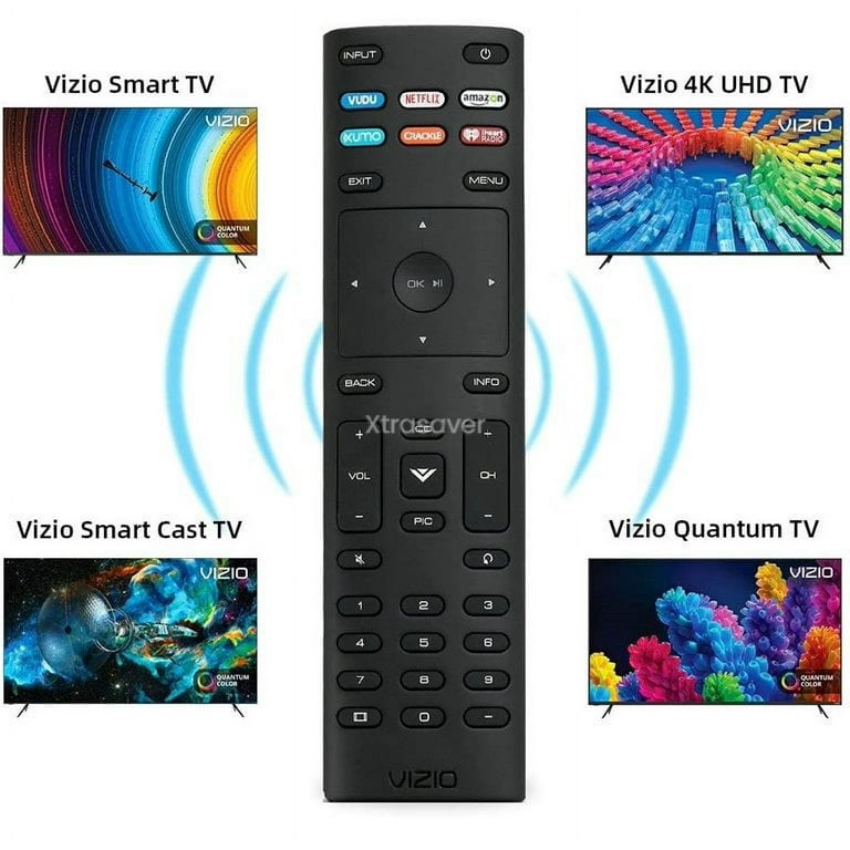Pre-Owned Vizio OEM Remote Control for VIZIO Smart TV D50x-G9 D65x-G4  D55x-G1 D40f-G9 D43f-F1 D70-F3 V505-G9 D32h-F1 P75-F1 D55x-G1 V405-G9  E75-F2