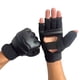 thumbnail image 1 of Eigraketly Guantes de boxeo transpirables de medio dedo con capa de amortiguación EVA PU es boxeo duradero Ropa Deportiva, Zapatos negro Talla L (160-170 cm), 1 of 6