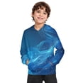 thumbnail image 2 of Xyxonk Hooded Sweatshirts for Boys Kids Long Sleeve Hoodies Basic Hooded Sweatshirts 3D Tie Dye Print Pullover Tops for Teen Graphic Clothes shirts for Kids Size 4-5 Years Blue 110, 2 of 5