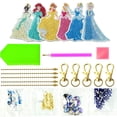 thumbnail image 2 of Llaveros Diamantes Cristal DIY Hechos A Mano Dibujos Animados Doble Cara para Bolso Mujer, 2 of 9