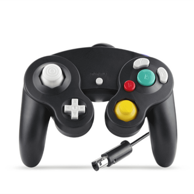 DAMAIE Manette Gamecube, Manettes Filaires Manette Classique Lot de 2 Joystick pour Nintendo et Console Wii Télécommande de Jeu