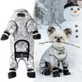 thumbnail image 2 of Insulated Winter Dog Coat With Attached Boots Full Body Reflective Puppy Outfit For Outdoor Walking And Cold Weather, 2 of 7