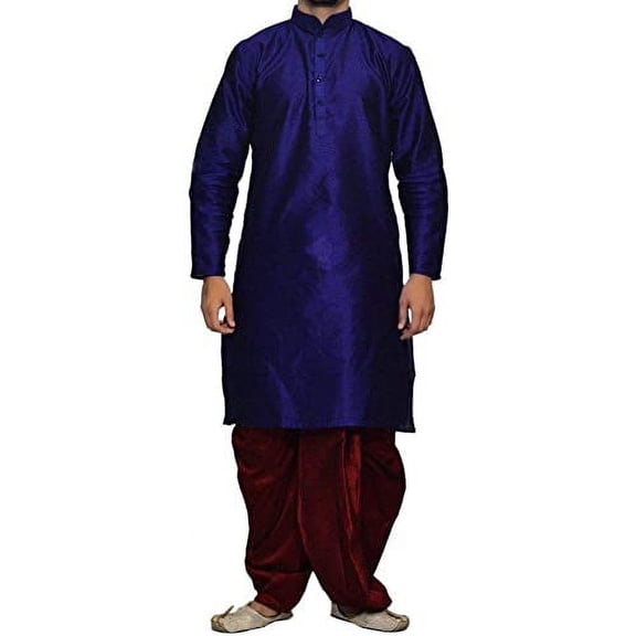 Royal Kurta Mens Cotton Silk Kurta Dhoti
