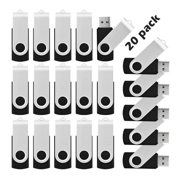 Unidad flash USB KOOTION de 16 GB USB 3.0, 20 unidades, color negro
