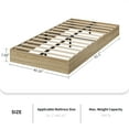 thumbnail image 2 of Solid Wood Platform Bed with Sturdy Wooden Slats, Modern Minimalist Design Space-Saving Bed Frame, No Box Spring Needed, Easy Assembly, 2 of 16