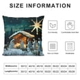 thumbnail image 5 of BANET  Merry Christmas Theme Decorative Pillow Covers, s Family Oriental Gradient Christmas Star Double Sided Throw Pillow Covers Sofa Cushion Cover Lumbar Pillowcase 22x22in, 5 of 5