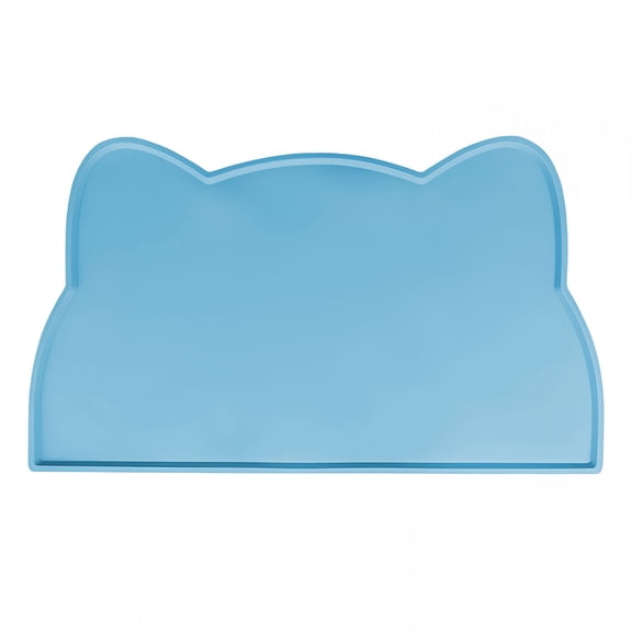ACDANC Non Spill Non Slip Waterproof Pet Feeding Mat, Cat Shape Placemats for Cat Dog Water Bowl, Dogs Cats Food Mats for Messy Drinkers to Prevent Spill and Protect Floors,Cat Food Mat