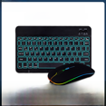 thumbnail image 1 of Teclado Bluetooth retroiluminado para iPad, teléfono móvil, tableta, teclado luminoso de siete colores, ratón, apto para ruso y español, 1 of 5