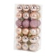 thumbnail image 4 of 36 piezas de pequeños colgantes navideños, bolas navideñas, adornos de bolas para árboles de Navidad, adornos navideños para interiores y exteriores, Oro rosa, 4 of 8