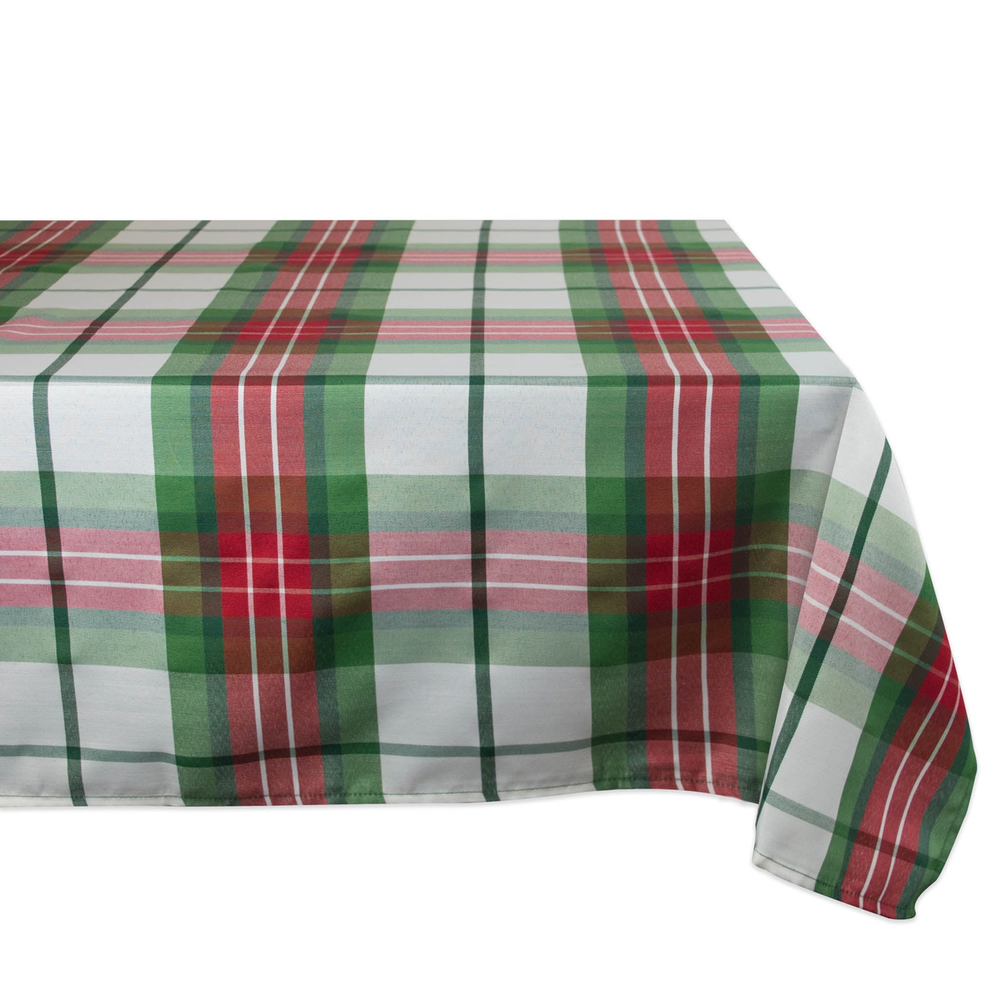 DII Tablecloth Cozy Christmas Plaid, 52