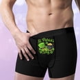 thumbnail image 4 of St. Patrick's Day Boxers for Men Breathable Close Fitting Underpants Solid Polyester Regular Length 1 Pc, 4 of 7