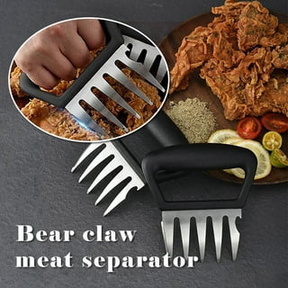 2pcs Manual Bear Claws Barbecue Fork BBQ Meat Fork Tongs Pull Meat Handler  Pork Clamp Roasting Fork BBQ Tools Grill Accessories