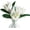 White, variant on Artificial Flowers Fake Silk Protea Cynaroides Plastic Flower Arrangements Decor Bouquet for Wedding Table Centerpieces 3pcs (Rose)