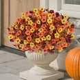 thumbnail image 4 of Waipfaru Artificial Fall Flowers for Outdoor, 24 Bundles Faux Mums Fake Fall Plants for Decoration, UV Resistant No Fade Silk Plastic Flower for Autumn Porch Patio Planters Yard Garden, 4 of 8